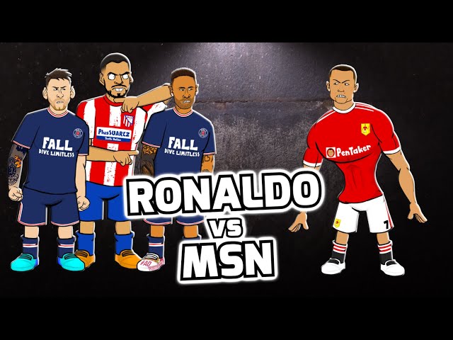 🔥RONALDO vs MSN🔥 (Feat Messi, Neymar, Suarez and more! Football Challenges)