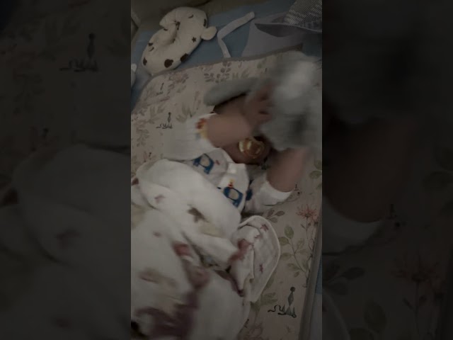 “Cute baby snoozing with a side of plushie love!” 😇👶💕 #babyadoration #trending #toyfriend #snuggles