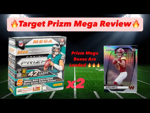 🚨TARGET EXCLUSIVE 🚨2024 PRIZM FOOTBALL MEGA BOX REVIEW💥