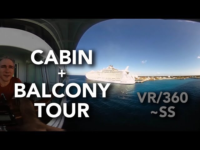 ASMR Soft Spoken (mostly) - VR 360 Cruise Ship Cabin & Balcony Tour