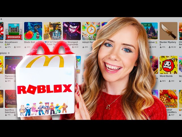 I ORDERED THE ROBLOX HAPPY MEAL!