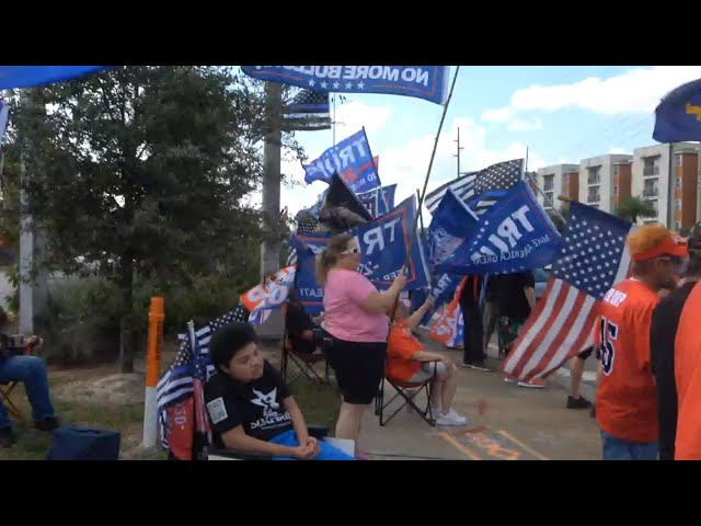 Trump Flag Waving, UCF, Orlando, Florida, October 17, 2020