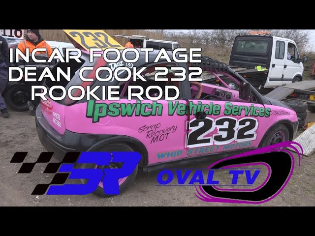 Swaffham Raceway Incar With 232 Dean Cook Rookie Rod