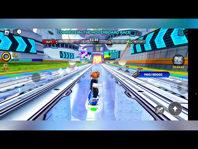 Win the race Sonic simulator - ROBLOX  6