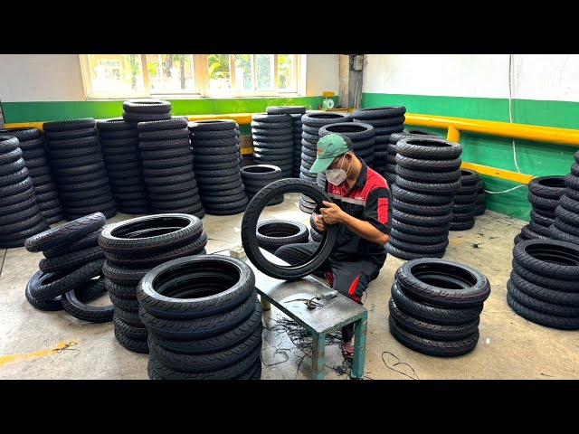 Process of producing MOTORBIKE TIRES in VIETNAM.