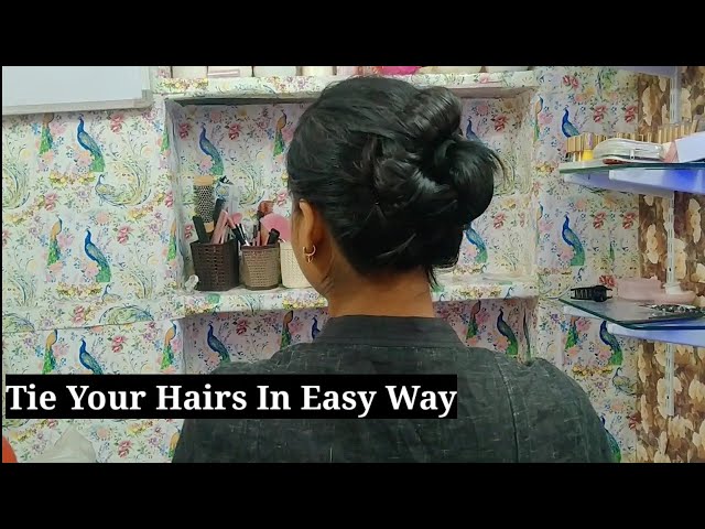 Get Nice Look With Simple Bun l Bun Hairstyle