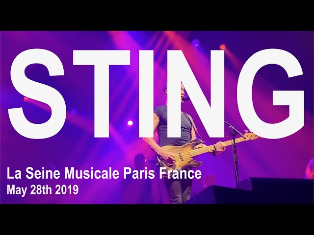 STING Full Live Concert 4K @ La Seine Musicale Paris France May 28th 2019 My Songs Tour 2019