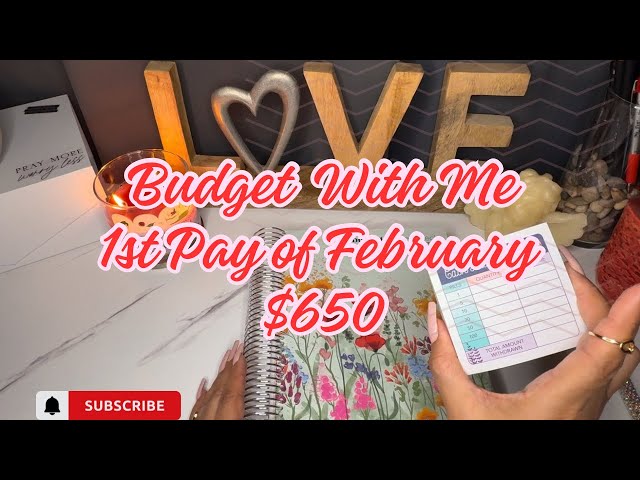 Budget With Me | First Pay of February | Cash Breakdown