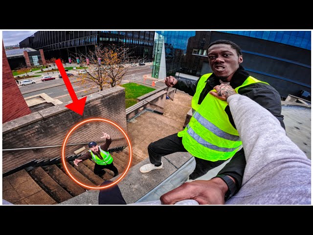 Parkour vs. SECURITY (EXTREME Parkour POV chase) UK