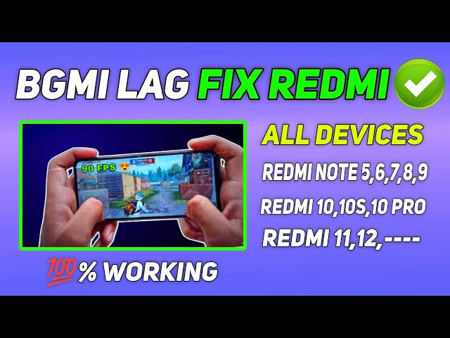 Bgmi lag fix in Redmi low end device 🔥 | How to fix lag Pubg in redmi | Lag fix Bgmi realme phones