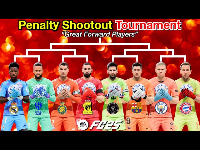 Great Forward Players become Goalkeepers! Penalty Shootout Tournament! Ronaldo, Messi, Neymar…【FC25】