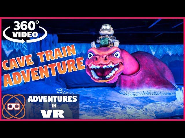 [5k 360] Prehistoric Cave Train Dark Ride - Santa Cruz Boardwalk