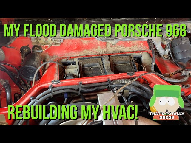 Restoring a Flood Damaged Porsche 968: Restoring the HVAC  #Porsche968 #Cabrio #hvac