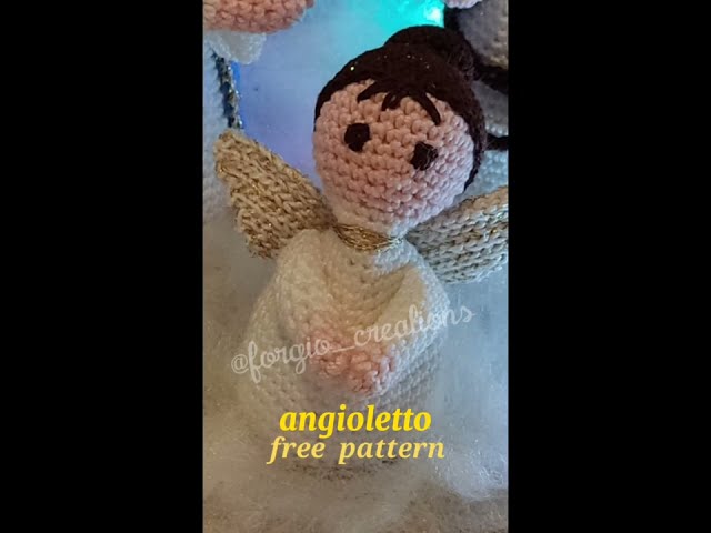 Schema scritto angelo pattern free #amigurumi #freepattern e r#freepatternamigurumi