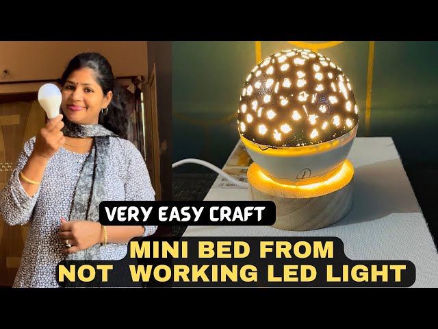 Mini bed lights making | how to make easy craft | reusable craft | craft from waste | peacock