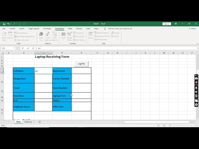 "Effortlessly Log and Track Data with a Click – Automate Your Excel Workflow!"