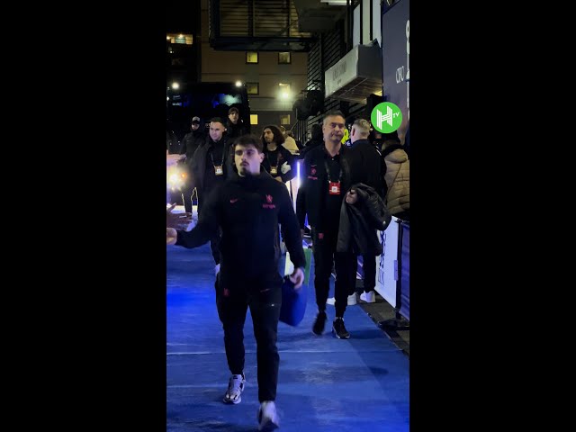 Chelsea players arrive at Stamford Bridge