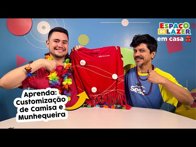 Espaço de Lazer em Casa - Customização de camisa e munhequeira