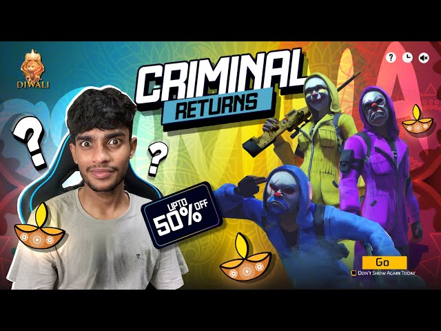 CRIMINAL BUNDLES RETURN 🪔 Garena Free Fire