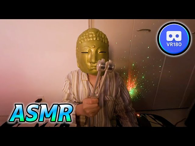 ASMR Meditation The sound of a tuning fork that purifies the heart VR180 8K Binaural