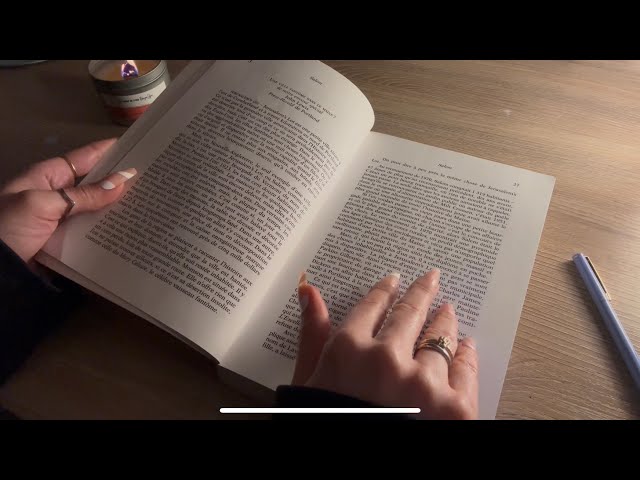 ASMR Inaudible - reading you to sleep - Je te lis un livre pour t’aider à dormir 😴💤 ASMR