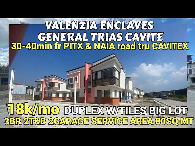 18k/mo PINAKAMURANG DUPLEX sa buong General Trias.1 reopen unit Valenzia Enclaves.30min fr PITX