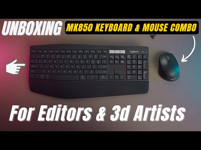 Logitech MK850 Performance Wireless Keyboard and Triathlon M 720 Mouse Combo | UNBOXING | Hindi