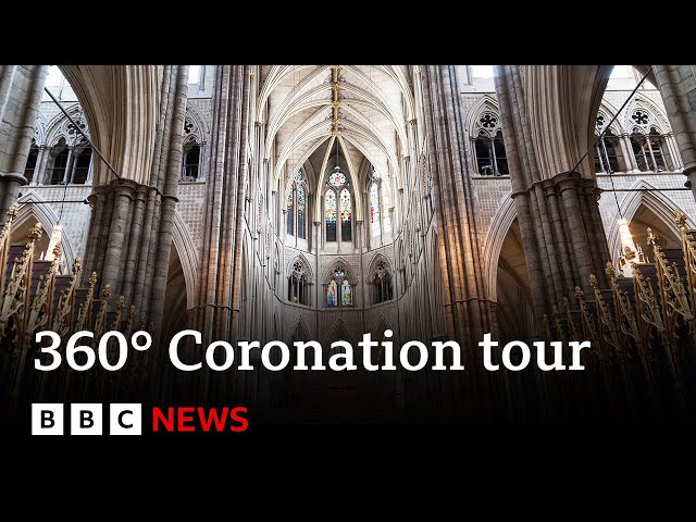 360° Video: Explore inside Westminster Abbey ahead of King Charles’s coronation - BBC News