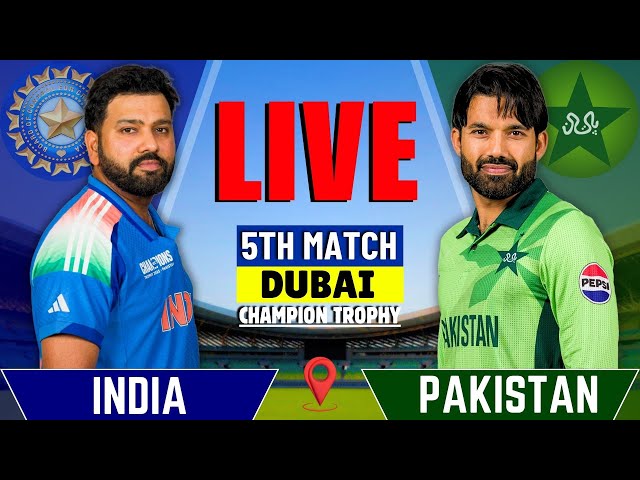 India vs Pakistan , Champions Trophy 2025 | Live Cricket Match Today | IND vs PAK | Last 35 Over