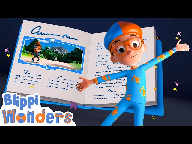 Blippi reads a bedtime story | Blippi Wonders Educational Videos for Kids