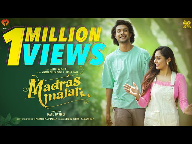 Madras Malar Tamil Musical Short Film | Vineeth Sreenivasan | Arjun | Sreethu | Ayesha | Arya Dhayal