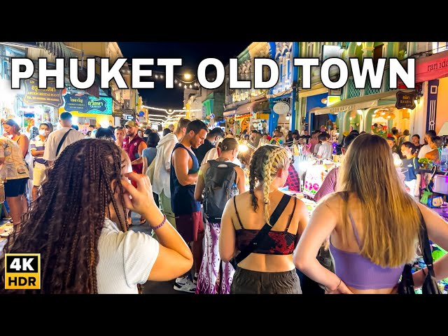 Best Night Market In Phuket | Phuket Old Town Night Market Tour 🇹🇭🥤