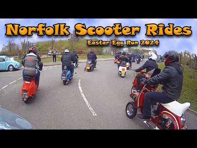 Norwich Easter Egg Run #scooters #automobile #rider