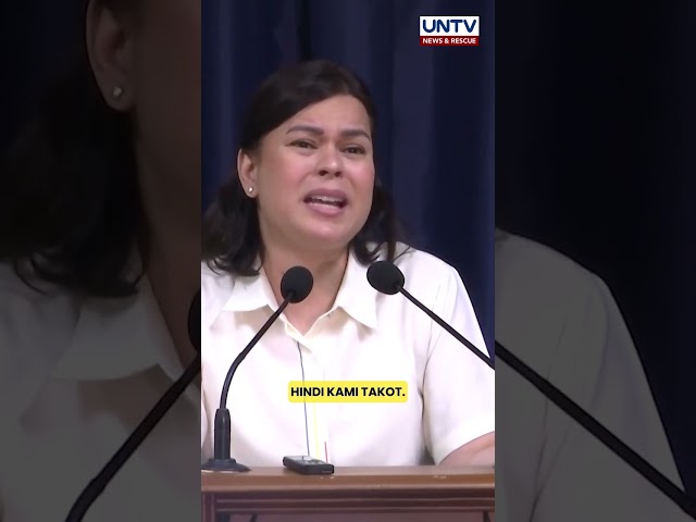 VP Sara Duterte, sinabing inaatake ang kanilang pamilya dahil ‘threat’ sila sa pulitika