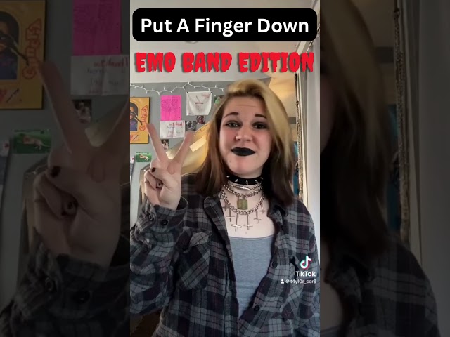 Put A Finger Down: Favorite Emo Band Edition (emo, grunge, scene, alternative)