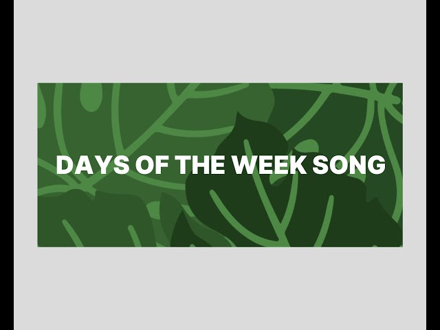 DAYS OF THE WEEK SONG