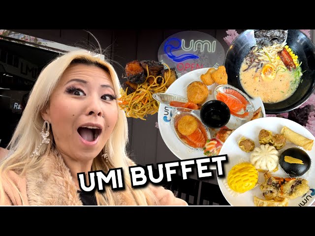 I WAITED AN HOUR FOR THIS BUFFET!! UMI BUFFET IN CITY OF INDUSTRY, CA!! #RainaisCrazy