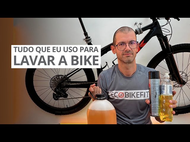 Tudo que uso para lavar a bike