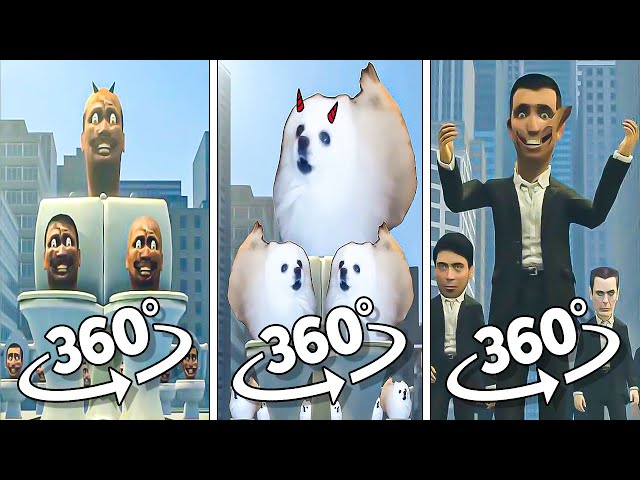 Skibidi Toilet vs Dog Toilet 11 vs Multiverse | 360º VR