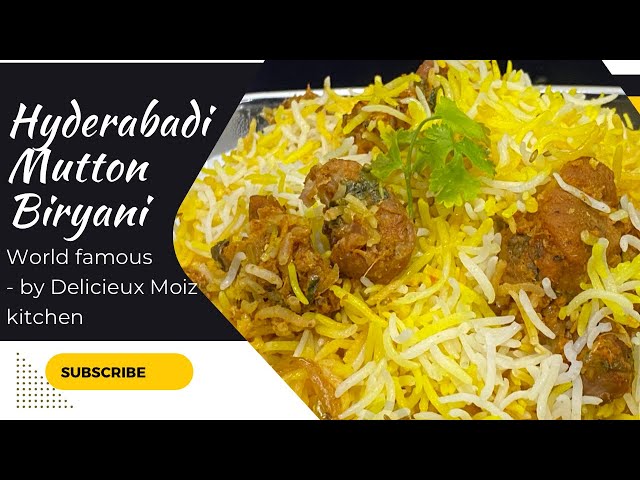 Hyderabadi Mutton Biryani - 1kg rice and 1250gms mutton - World Famous