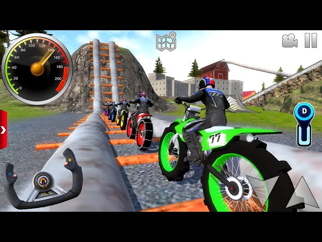 Impossible Motorcycles Stunts driving #2 - Racing Dirt Bikes Simulator 2025 - Android \ IOS gameplay