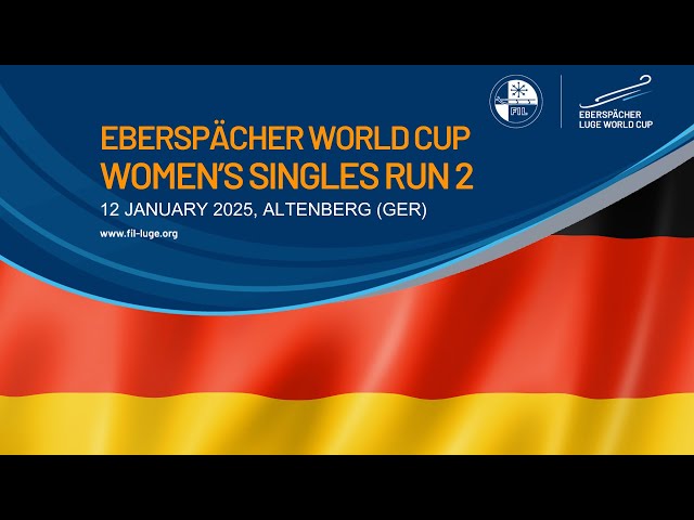 Women's Singles Run 2 | EBERSPÄCHER Luge World Cup - ALTENBERG, GERMANY 🇩🇪