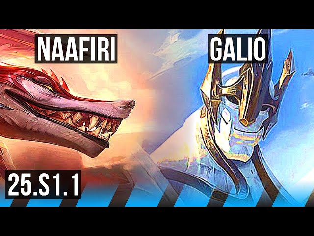 NAAFIRI vs GALIO (MID) | Rank 4 Naafiri, 6/2/10 | NA Master | 25.S1.1