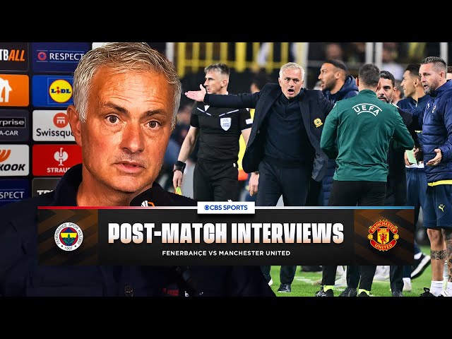 José Mourinho delivers vintage José after Man Utd draw 😅 | Fenerbahce vs Man Utd | CBS Sports