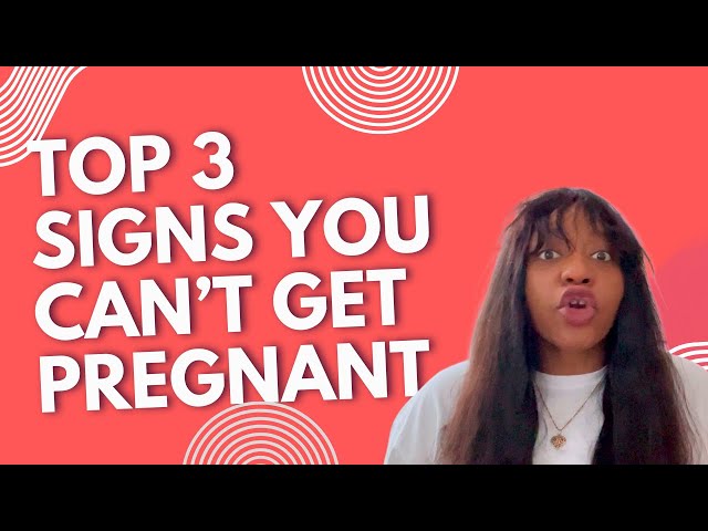 TOP 3 SIGNS YOUR BODY IS NOT READY TO GET PREGNANT