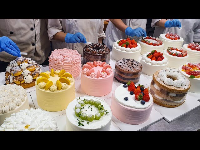 Amazing Cake Decorating Technique | Making a Variety of Cakes - Korean Street Food