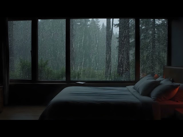 Heavy Rain with Deepened Sound for Sleeping 🌧️ | Strong Rain to Sleep Faster 😴