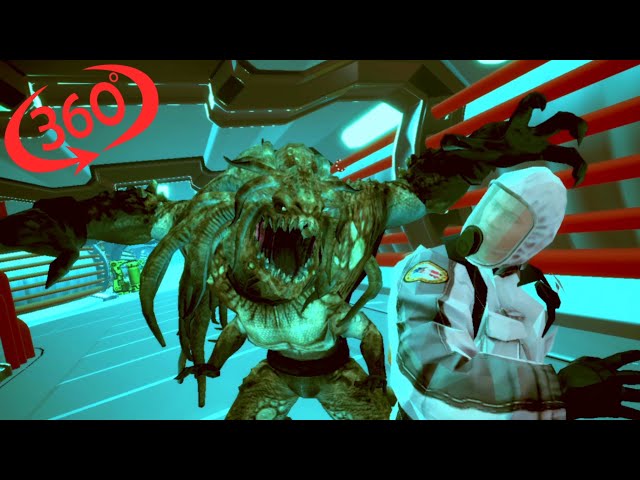 Survive The Alien Monster Attack On Space Station || 360VR #vr #360 #aliens #monsterhunter