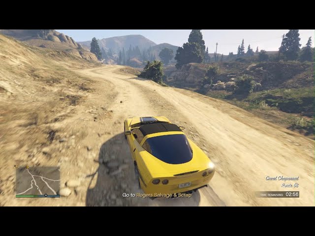 Cool GTA 5 stunt in corvette