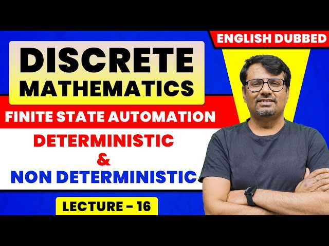 Discrete Mathematics in English | FSA | Deterministic & Non Deterministic Finite Automata By GP Sir